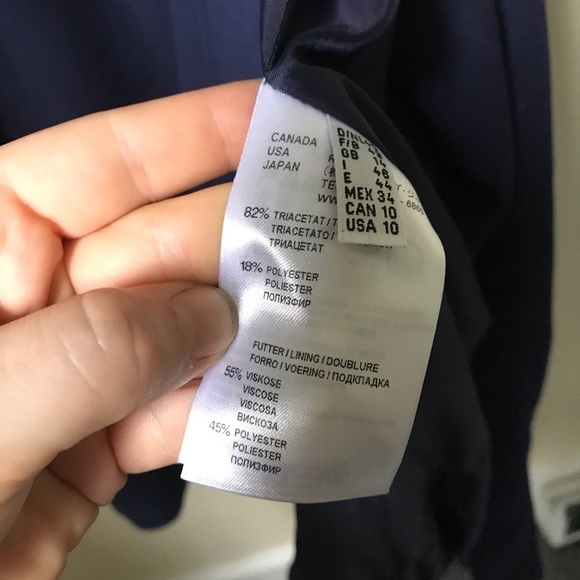 Laurél Escada Navy Blue Vest Dress, size 10 - Picture 7 of 8